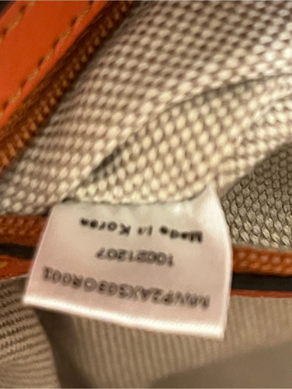 MCM Leather Orange Tote Bag (pen mark on leather) - Picture 10 of 10